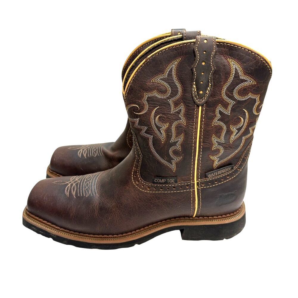 Justin Gypsy Jalena Work Boots Waterproof Comp Toe Womens 10B
